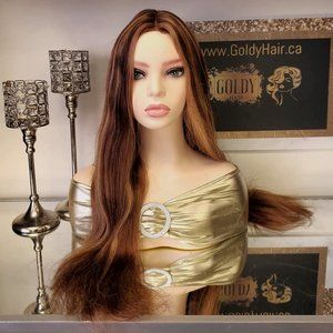 100% Human Hair Wig, 22"